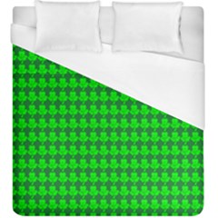 St  Patricks Day Green Duvet Cover (king Size)