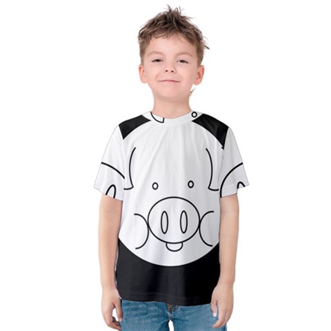 Pig Logo Kids  Cotton Tee by Simbadda