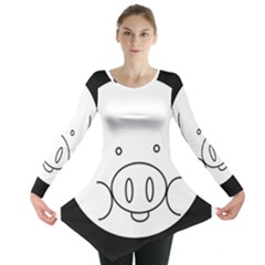 Pig Logo Long Sleeve Tunic  by Simbadda