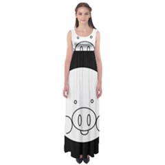 Pig Logo Empire Waist Maxi Dress by Simbadda