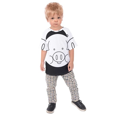 Pig Logo Kids  Raglan Tee by Simbadda