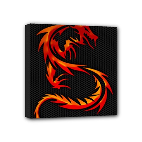 Dragon Mini Canvas 4  X 4  by Simbadda