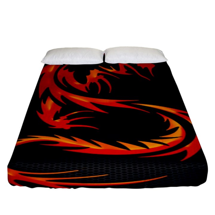 Dragon Fitted Sheet (King Size)