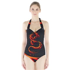 Dragon Halter Swimsuit