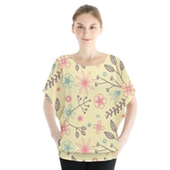 Seamless Spring Flowers Patterns Blouse