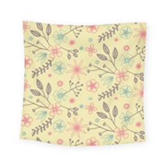 Seamless Spring Flowers Patterns Square Tapestry (small)