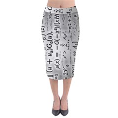 Science Formulas Midi Pencil Skirt by Simbadda