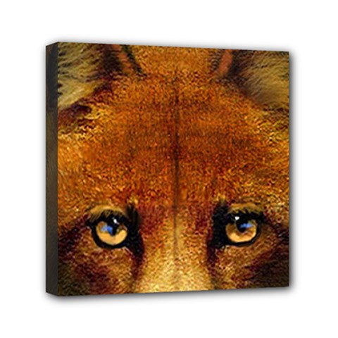 Fox Mini Canvas 6  X 6  by Simbadda