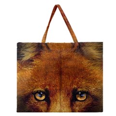 Fox Zipper Large Tote Bag