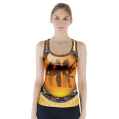 Maps Egypt Racer Back Sports Top