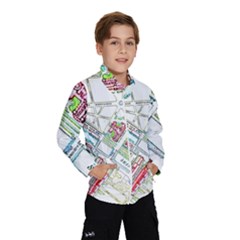 Paris Map Wind Breaker (kids)