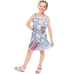 Paris Map Kids  Tunic Dress