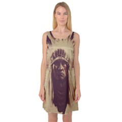 Indian Sleeveless Satin Nightdress