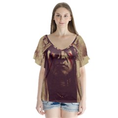 Indian Flutter Sleeve Top by Simbadda