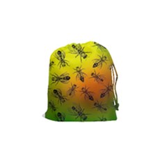 Insect Pattern Drawstring Pouches (small)  by Simbadda