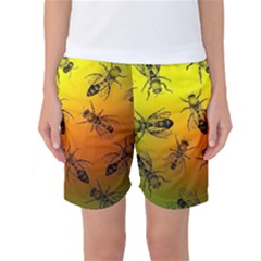 Insect Pattern Women s Basketball Shorts