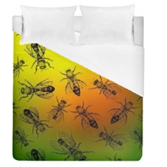 Insect Pattern Duvet Cover (queen Size) by Simbadda