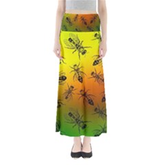 Insect Pattern Maxi Skirts