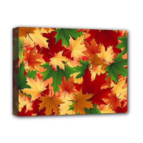 Autumn Leaves Deluxe Canvas 16  X 12  