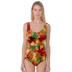 Autumn Leaves Princess Tank Leotard 