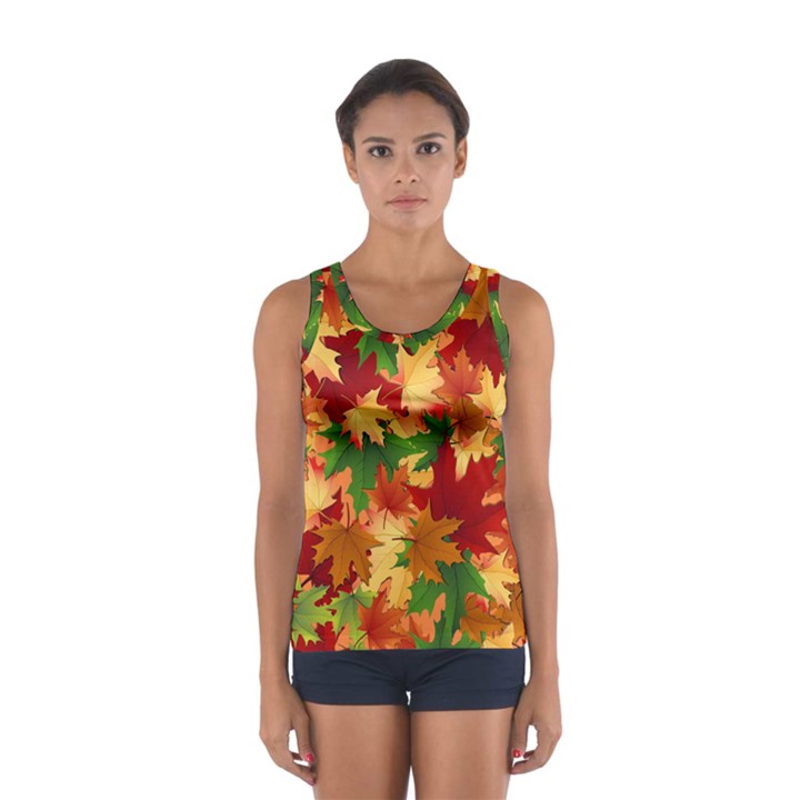 Autumn Leaves Women s Sport Tank Top 