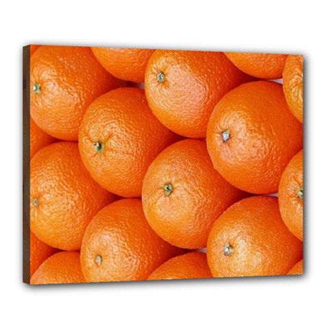 Orange Fruit Canvas 20  X 16  by Simbadda