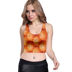 Orange Fruit Racer Back Crop Top by Simbadda