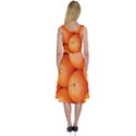 Orange Fruit Midi Sleeveless Dress View2