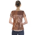 Elephant Aztec Wood Tekture Short Sleeve Front Detail Top View2