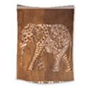 Elephant Aztec Wood Tekture Medium Tapestry View1