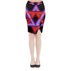 Star Of David Midi Wrap Pencil Skirt by Simbadda