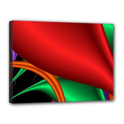 Fractal Construction Canvas 16  X 12  by Simbadda