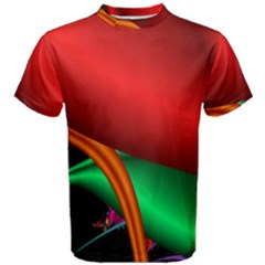 Fractal Construction Men s Cotton Tee by Simbadda