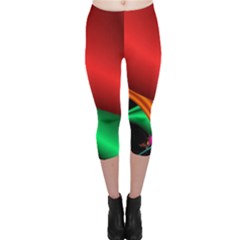 Fractal Construction Capri Leggings  by Simbadda