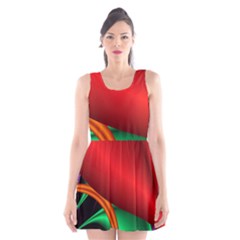 Fractal Construction Scoop Neck Skater Dress by Simbadda