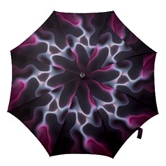 Colorful Fractal Background Hook Handle Umbrellas (medium) by Simbadda