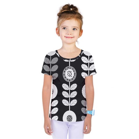 Floral Pattern Seamless Background Kids  One Piece Tee by Simbadda