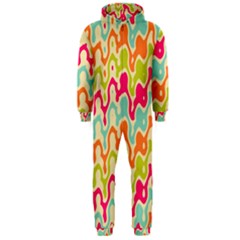 Abstract Pattern Colorful Wallpaper Hooded Jumpsuit (men)  by Simbadda