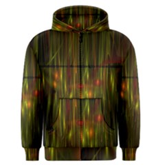 Fractal Rain Men s Zipper Hoodie by Simbadda