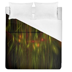 Fractal Rain Duvet Cover (queen Size) by Simbadda