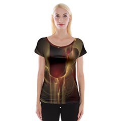 Fractal Image Women s Cap Sleeve Top by Simbadda