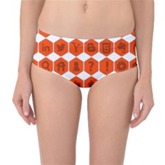 Icon Library Web Icons Internet Social Networks Mid-waist Bikini Bottoms by Simbadda