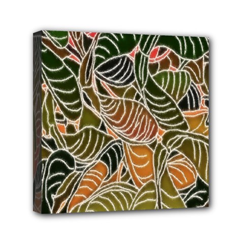 Floral Pattern Background Mini Canvas 6  X 6  by Simbadda