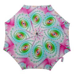 Decorative Fractal Spiral Hook Handle Umbrellas (medium) by Simbadda