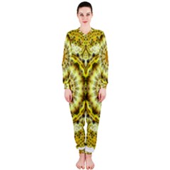 Fractal Flower Onepiece Jumpsuit (ladies)  by Simbadda