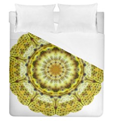 Fractal Flower Duvet Cover (queen Size) by Simbadda