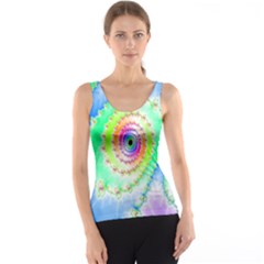 Decorative Fractal Spiral Tank Top