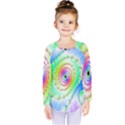 Decorative Fractal Spiral Kids  Long Sleeve Tee View1