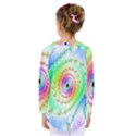 Decorative Fractal Spiral Kids  Long Sleeve Tee View2