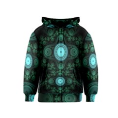 Grand Julian Fractal Kids  Zipper Hoodie by Simbadda